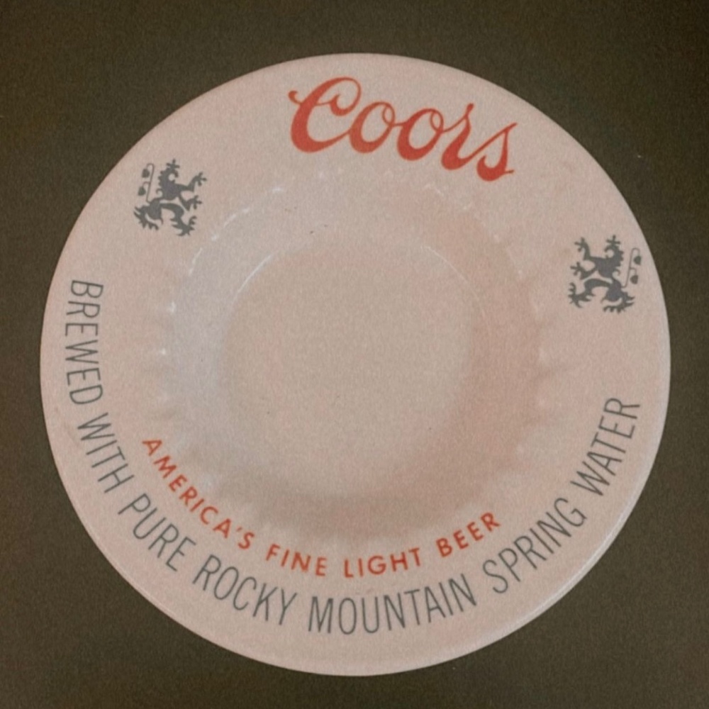 Vintage Coors Ceramic Ashtray